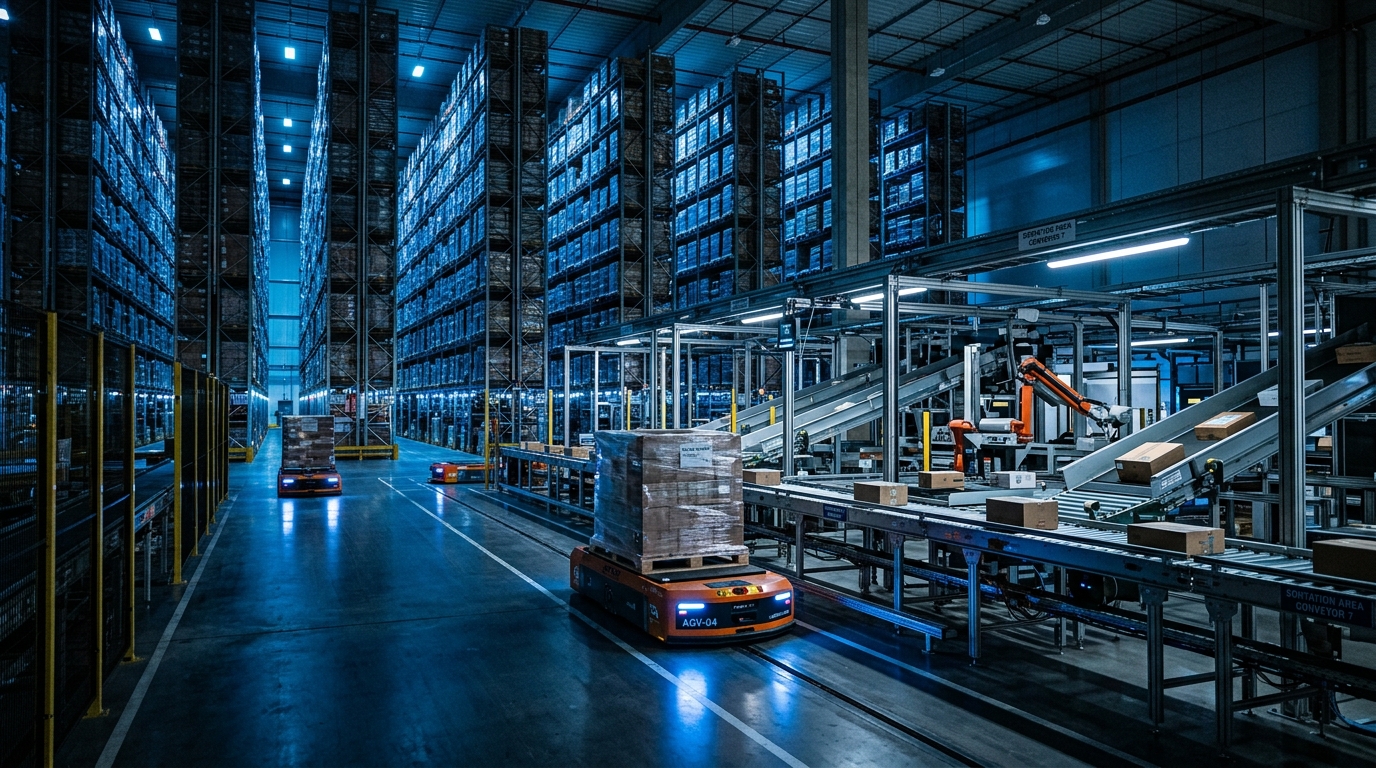 Automated distribution center and intelligent freight tracking
